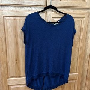 Matty M denim color knit top.